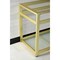 Fauceture VSP4922B7 49-Inch x 22-Inch Steel Console Sink Base with Glass Shelf, Brushed Brass VSP4922B7 - alternate 5
